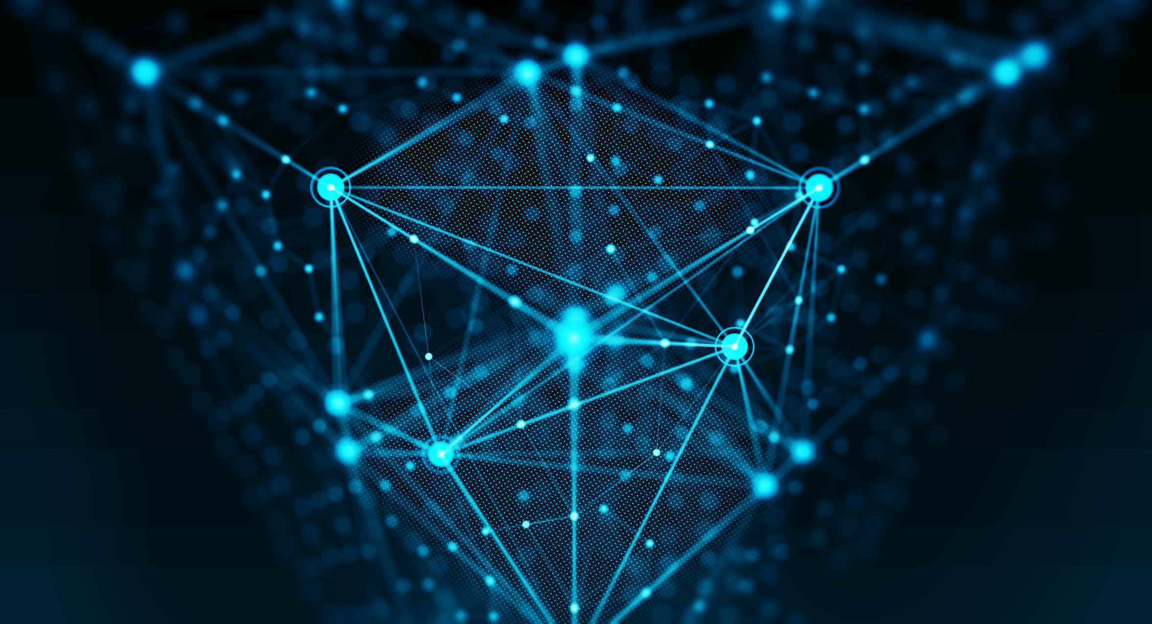 Abstract graphic of digital tokens interconnected with global insurance markets through blockchain nodes, illustrating reinsurance tokenization and decentralized finance.