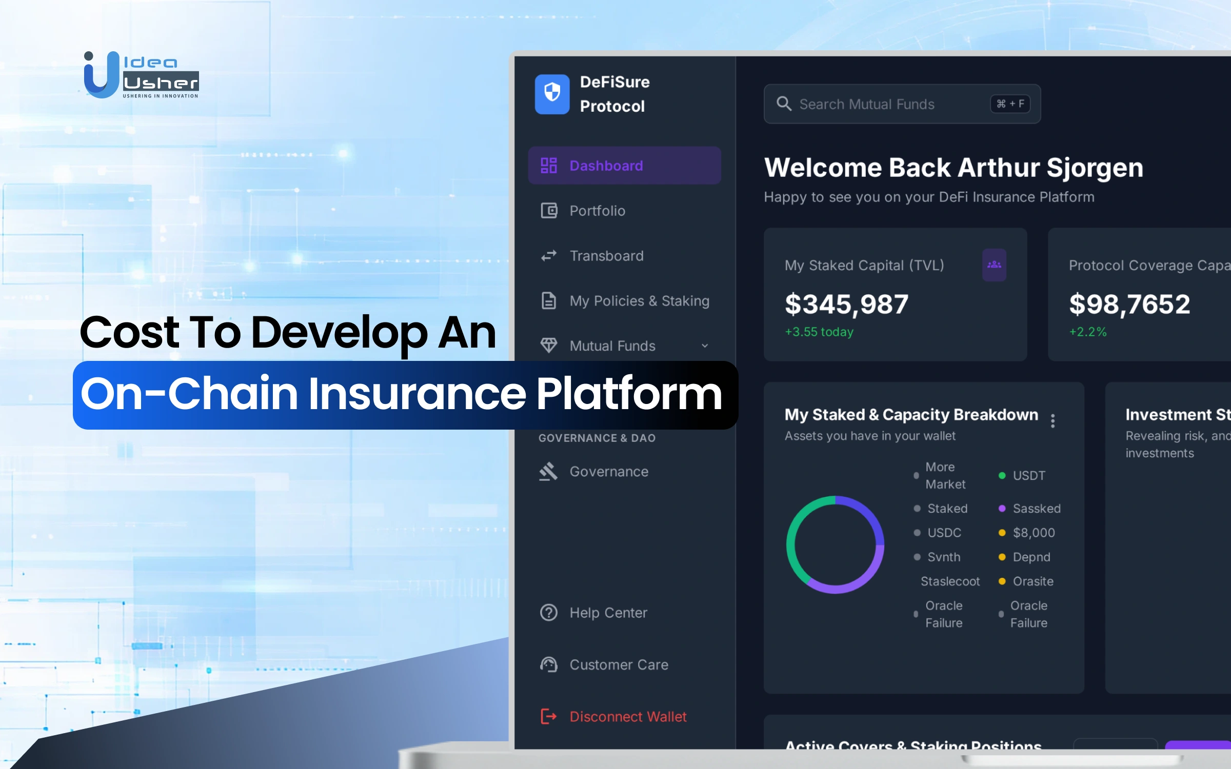 Close-up of blockchain-powered smart contract automating insurance claims settlement with real-time data feeds in 2025 reinsurance market